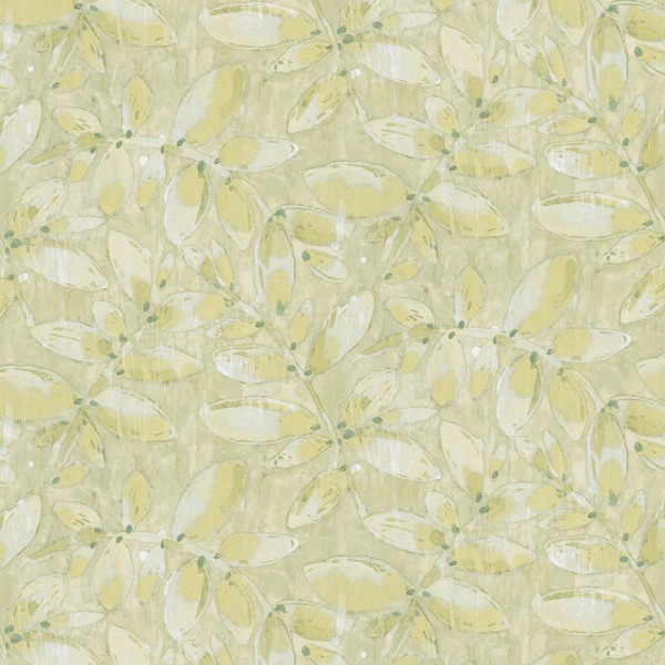 Papel de parede FOLHAS AQUARELA AMARELAS 485-5