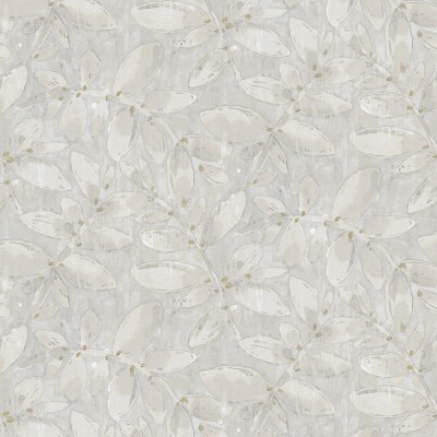 Papel pintado HOJAS ACUARELADAS BEIGE Y GRIS 485-1