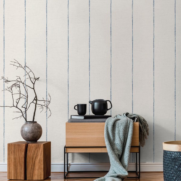 Papel pintado RAYAS FINAS AZULES 488-5 Papel pintado RAYAS FINAS AZULES 488-5