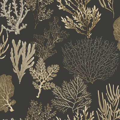 Papel pintado CORALES NEGRO Y BEIGE SEAS_8397_98_08