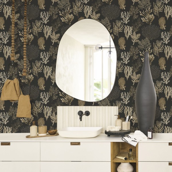 Paper pintat CORALLS NEGRE I BEIGE SEAS_8397_98_08