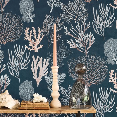 Papel de parede CORALES AZUL OCEANO SEAS_8397_67_76
