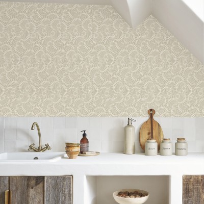 Papel pintado CONCHAS MARINAS BEIGE TOPO SEAS_20148_16_16