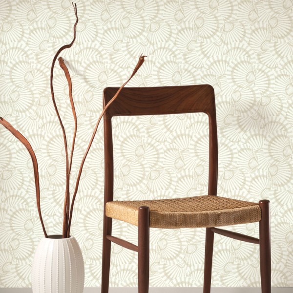 Papel pintado CONCHAS MARINAS BLANCO Y BEIGE SEAS_20148_11_11