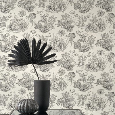 Papel pintado FONDO MARINO VINILICO NEGRO SEAS_20147_95_59 2