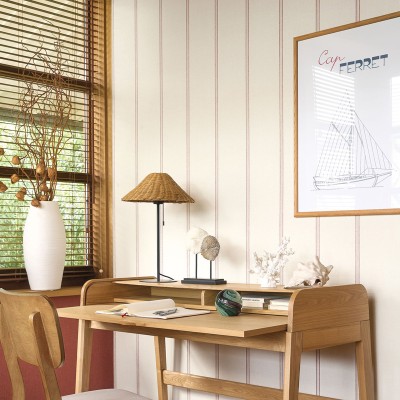 Papel pintado RAYAS NÁUTICAS ROJIZAS SEAS_20151_82_28 2