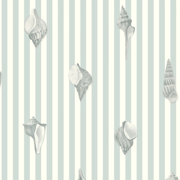 Papel de parede RISCAS NÁUTICAS COM CONCHAS AZUL SEAS_20152_62_62