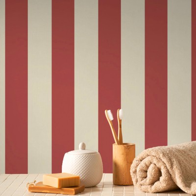 Papel pintado RAYAS ROJO Y CREMA SEAS_2925_81_11