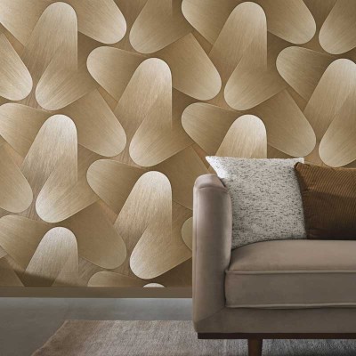 Papel de parede RETRO MODERNO DOURADO EC1042330 2