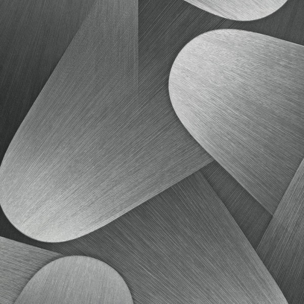 Papel de parede RETRO MODERNO PRATEADO EC1042329