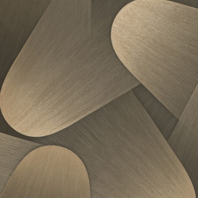 Papel pintado RETRO MODERNO BRONCE Y GRIS EC1042315