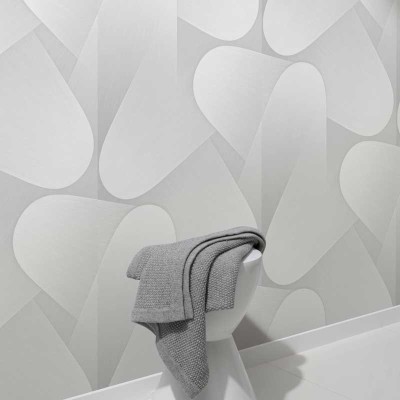 Paper pintat RETRO MODERN BLANC I GRIS EC1042331