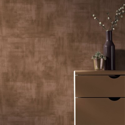 Papel de parede DESGASTADO MODERNO COBRE MARROM AVERMELHADO EC1048048