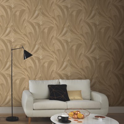 Paper pintat PLUMES DAURADES EC1047630