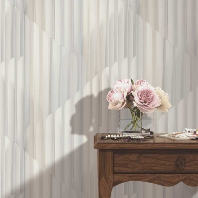 Papel de parede ESCALA 3D CINZA E BEGE EC1047131 2