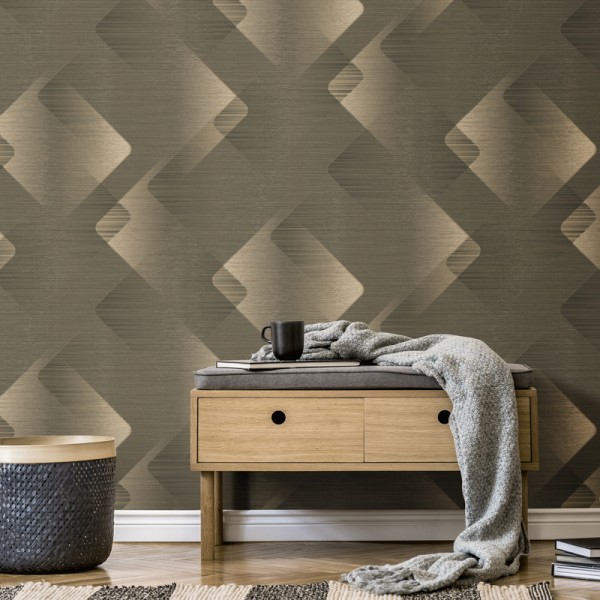 Paper pintat FUTURISTA BRONZE I GRIS EC1047915