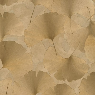 Papel pintado HOJAS GINKGO DORADAS EC1047030