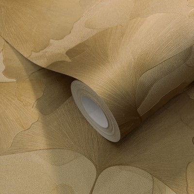 Papel de parede FOLHAS GINKGO DOURADAS EC1047030
