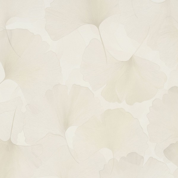 Paper pintat FULLES GINKGO CREMA PERLAT I BLANC EC1047014