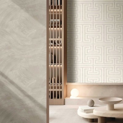 Papel de parede ESTUQUE VENEZIANO CINZA 27551 2