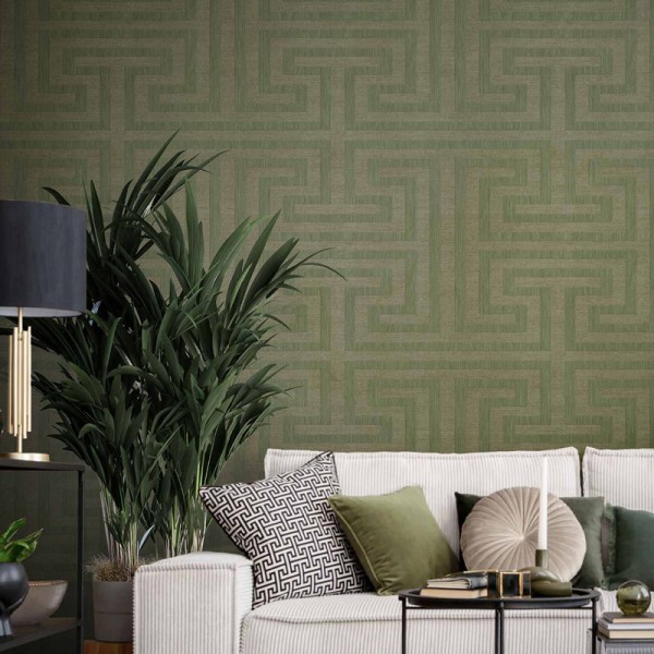 Papel pintado LABERINTO VERDE 27515