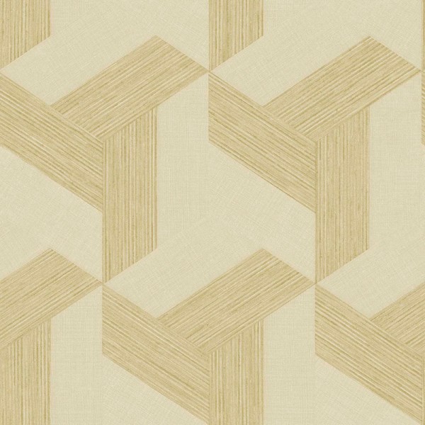 Papel pintado CUBOS 3D BEIGE NATURAL 27502
