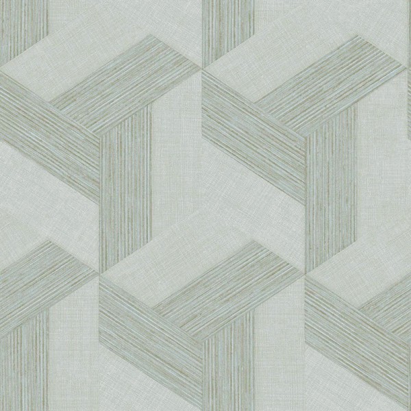 Papel pintado CUBOS 3D AZUL GRISÁCEO 27506