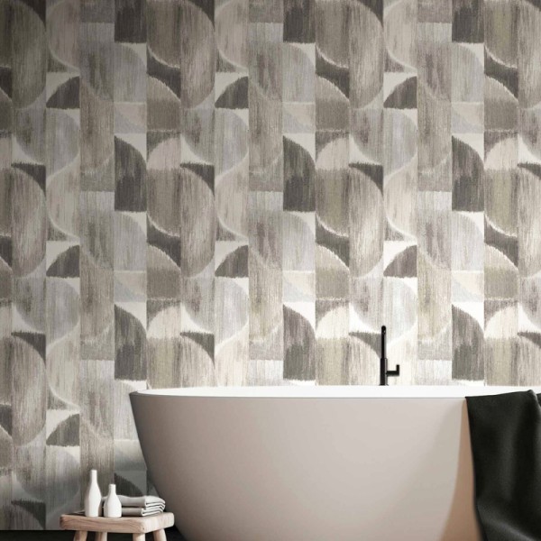 Papel de parede ARTE MODERNA BEGE, CINZA E DOURADO 27529 Papel de parede ARTE MODERNA BEGE, CINZA E DOURADO 27529