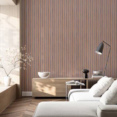 Papel de parede RISCAS IRREGULARES VINÍLICAS TERRACOTA E AZUL 30138