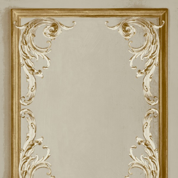 Papel pintado MOLDURAS CLÁSICAS DORADAS AL_14636174