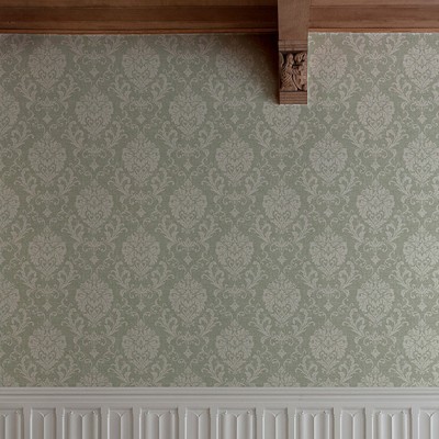 Papel de parede DAMASCO TRADICIONAL VERDE AL_14636194 2