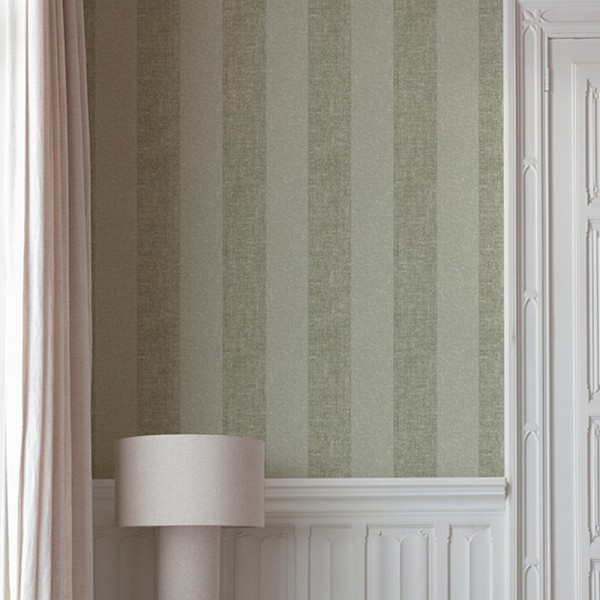 Papel pintado RAYAS EFECTO DESGASTADO VERDE AL_14636193