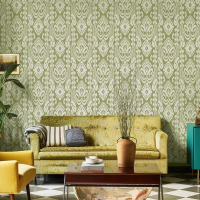 Papel de parede TRIBAL VERDE 39025 2