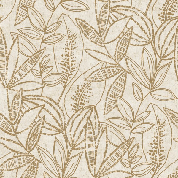 Papel de parede FOLHAS DOURADAS UT_16207452