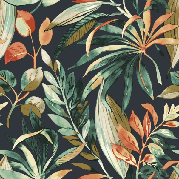 Papel pintado JUNGLA VIBRANTE VERDE Y NEGRO UT_16207455