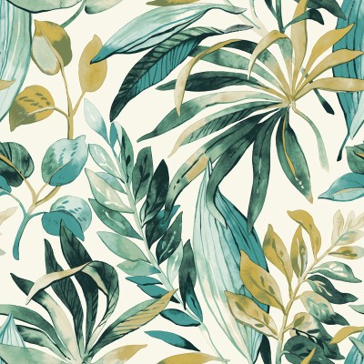 Papel de parede SELVA VIBRANTE VERDE ÁGUA UT_16207456