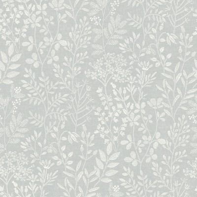 Papel de parede BOTÂNICO RÚSTICO CINZA AZUL UT_16207474