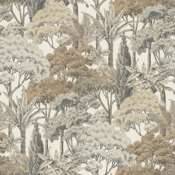 Papel de parede FLORESTA EXÓTICA BEGE UT_16207445