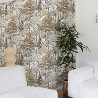 Papel pintado BOSQUE EXÓTICO BEIGE UT_16207445 2