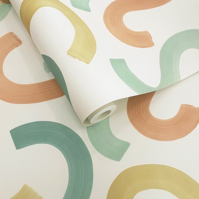 Paper pintat CONFETTI VERD I TERRACOTA 14111