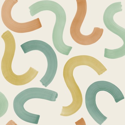 Papel de parede CONFETE VERDE E TERRACOTA 14111