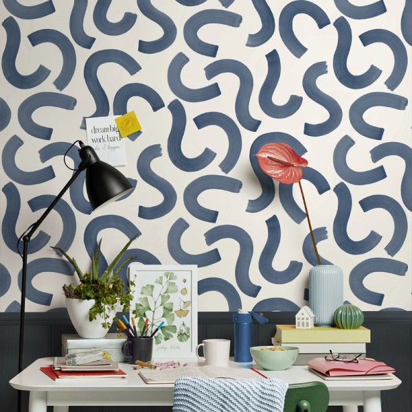 Paper pintat CONFETTI BLAU NAVY 14112