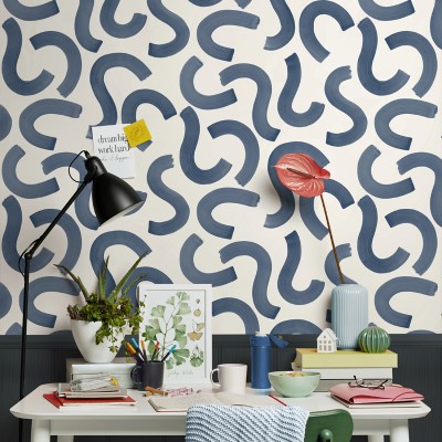 Papel de parede CONFETE AZUL NAVY 14112