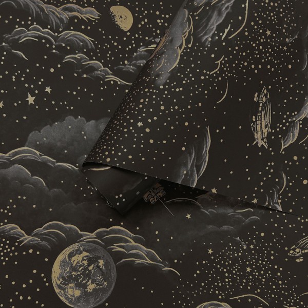 Paper pintat ASTRONAUTES NEGRE I DAURAT 14050