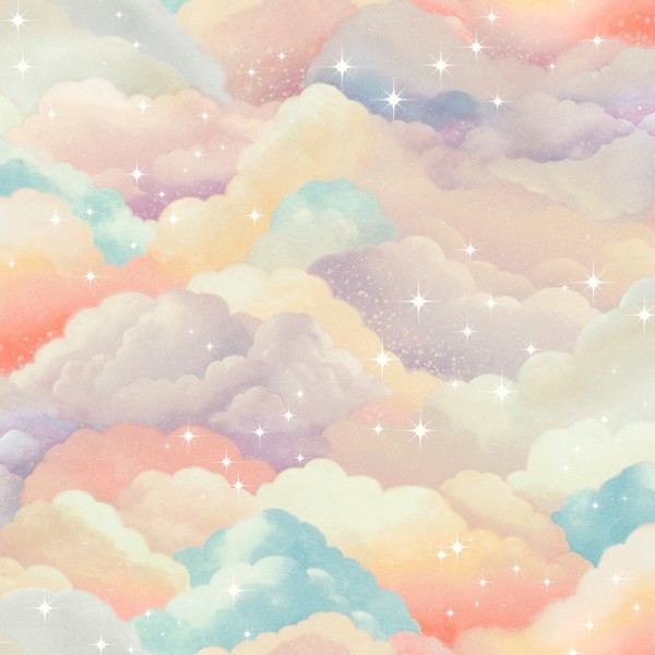 Papel pintado NUBES Y ESTRELLAS MULTI COLOR 14130