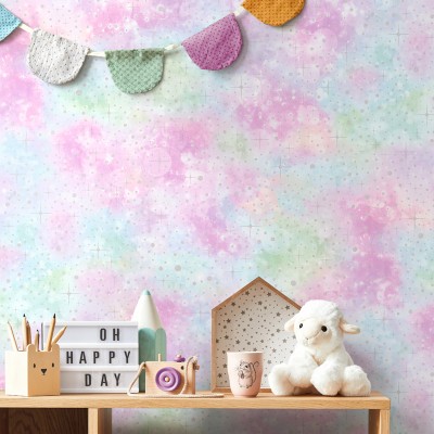 Papel pintado PUNTOS GLITTER MULTI COLOR 12795 2