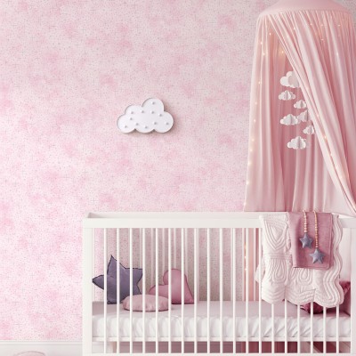 Papel de parede PONTOS BRILHANTES ROSA 91061 2