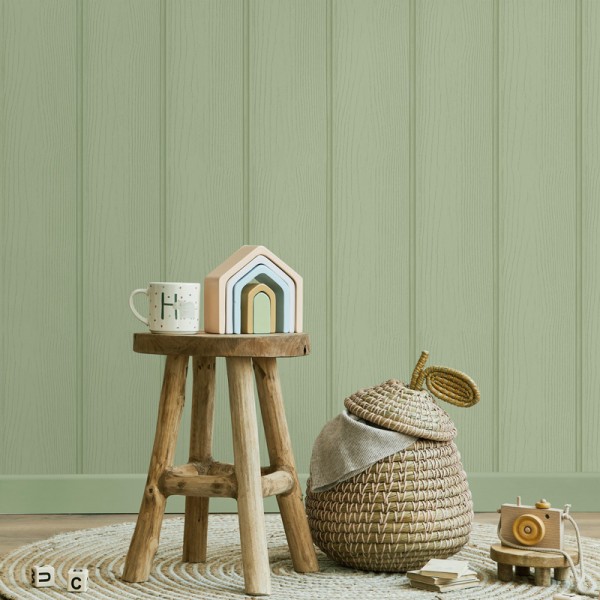 Papel pintado MADERA VERDE 13990