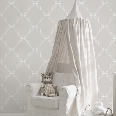 Papel pintado INFANTIL LAZOS GRIS 14031 2