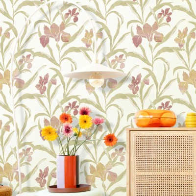 Papel de parede FLORES DE LÍRIO ROSA 2021 2